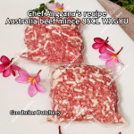 Australia beef mince plain 85CL Anggana's WAGYU daging sapi giling frozen price/pack 500gr